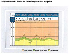 Grafisches Tagesprofil