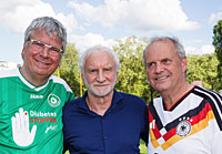 Dr- Jens Kr&ouml;ger, Rudi V&ouml;ller und Fritz G&uuml;ntzler.